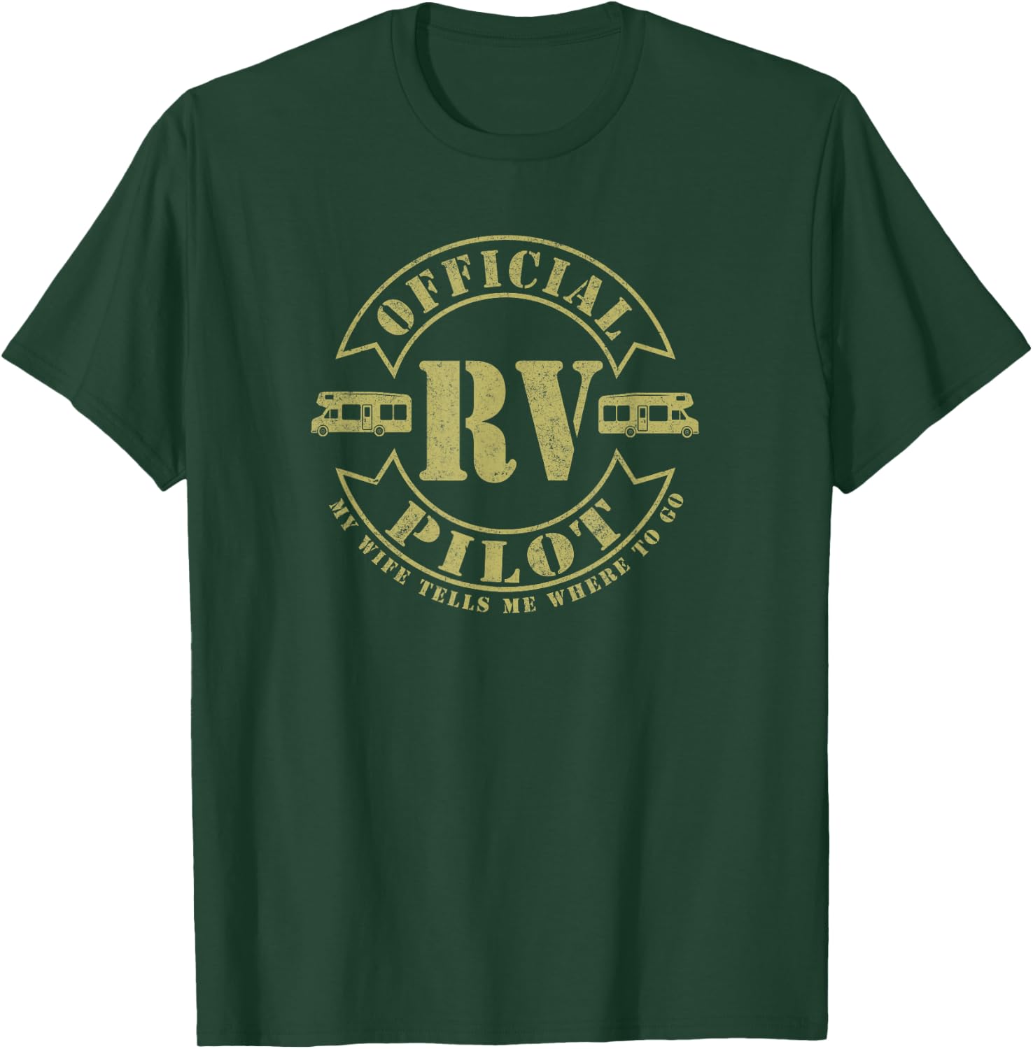 RV Pilot Motorhome Retirement Adventure Matching Styles T-Shirt - T-Shirt | Forest
