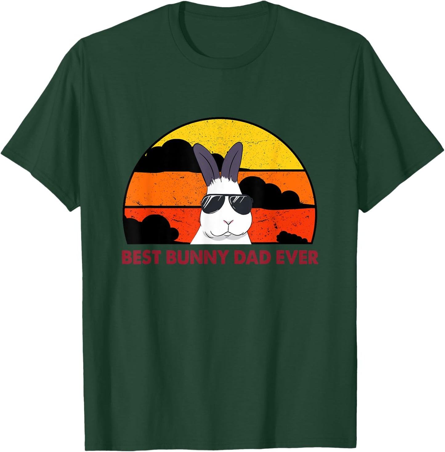 Best Bunny Dad Ever Rabbit Jumper - Dad T-Shirt - T-Shirt | Forest