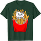 French Fries Cute Kitty Cat Funny T-Shirt - T-Shirt | Forest