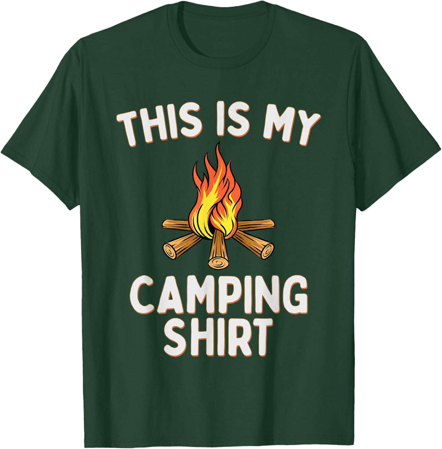 This Is My Camping Pajama Shirt Campfires T-Shirt - T-Shirt | Forest