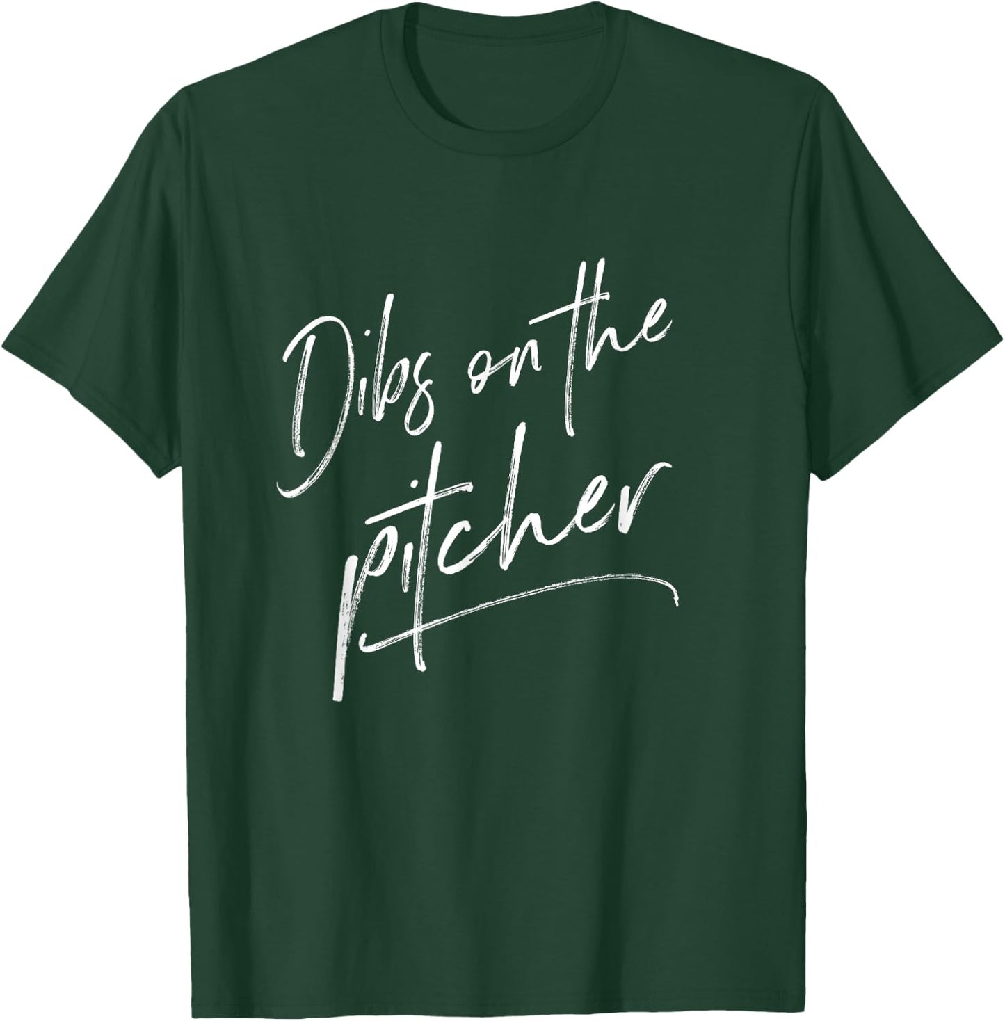 Dibs On The Pitcher Shirt Baseball Girlfriend Gifts T-Shirt - T-Shirt | Forest