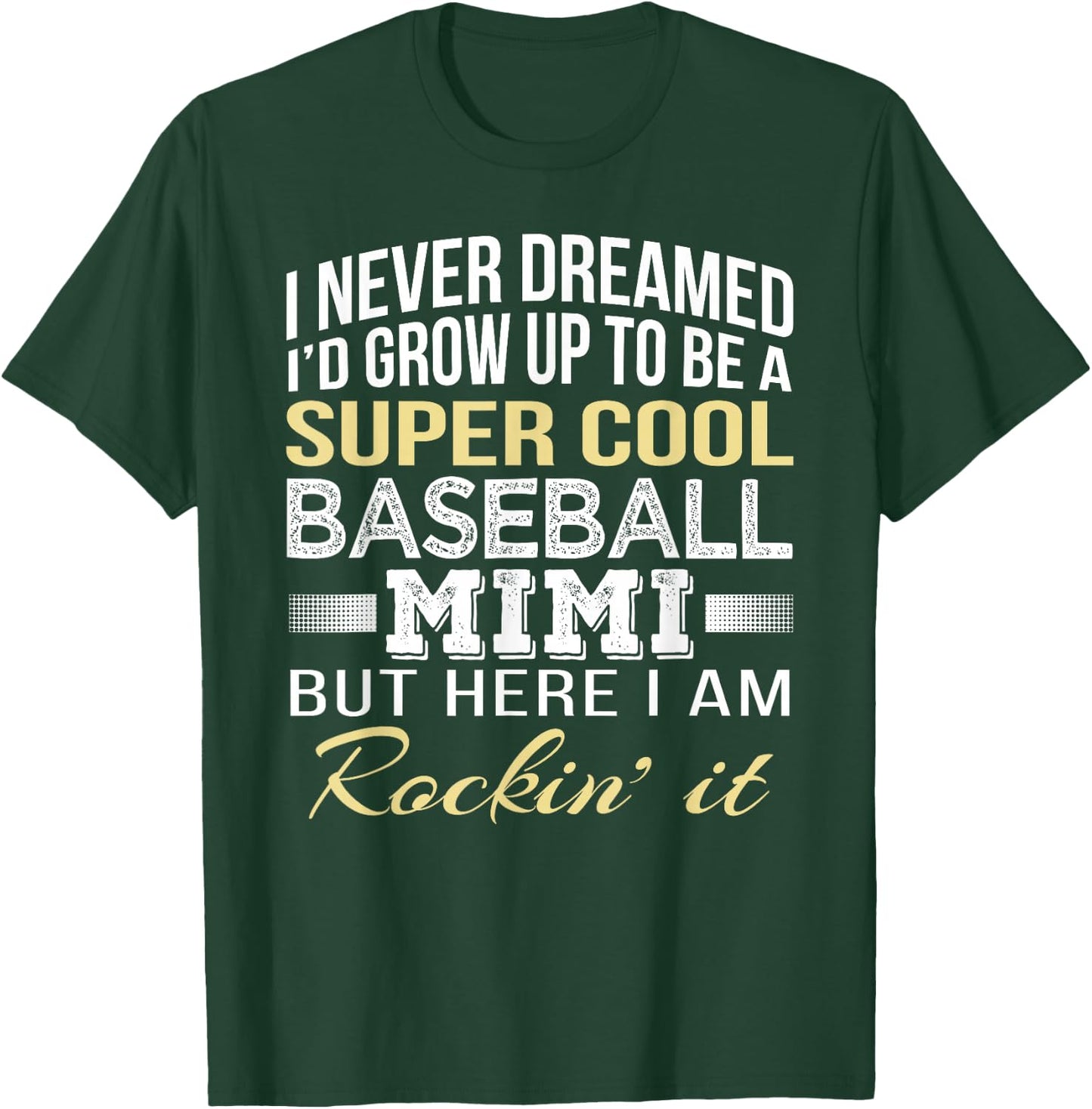 Baseball Mimi T Shirt Gift T-Shirt - T-Shirt | Forest