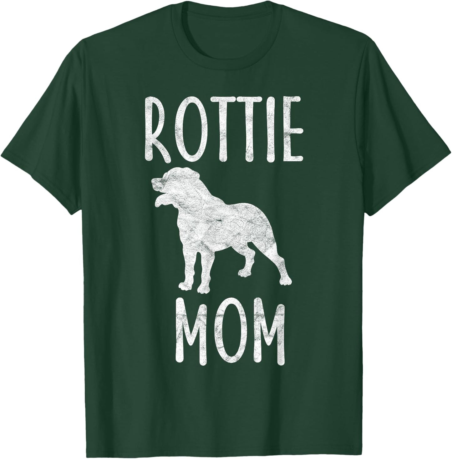 Vintage Rottweiler Mom Gift Rott Dog Owner Rottie Mother Women Kids T-Shirt - T-Shirt | Forest