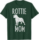 Vintage Rottweiler Mom Gift Rott Dog Owner Rottie Mother Women Kids T-Shirt - T-Shirt | Forest