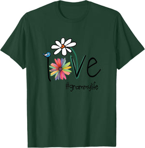 Love Grammy Life - Art Flower T-Shirt - T-Shirt | Forest