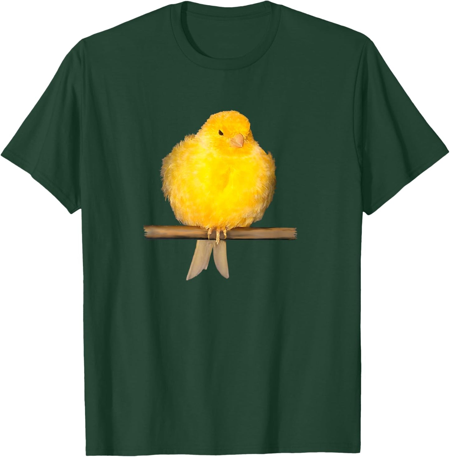 Cute canary bird with yellow feathers T-Shirt - T-Shirt | Forest
