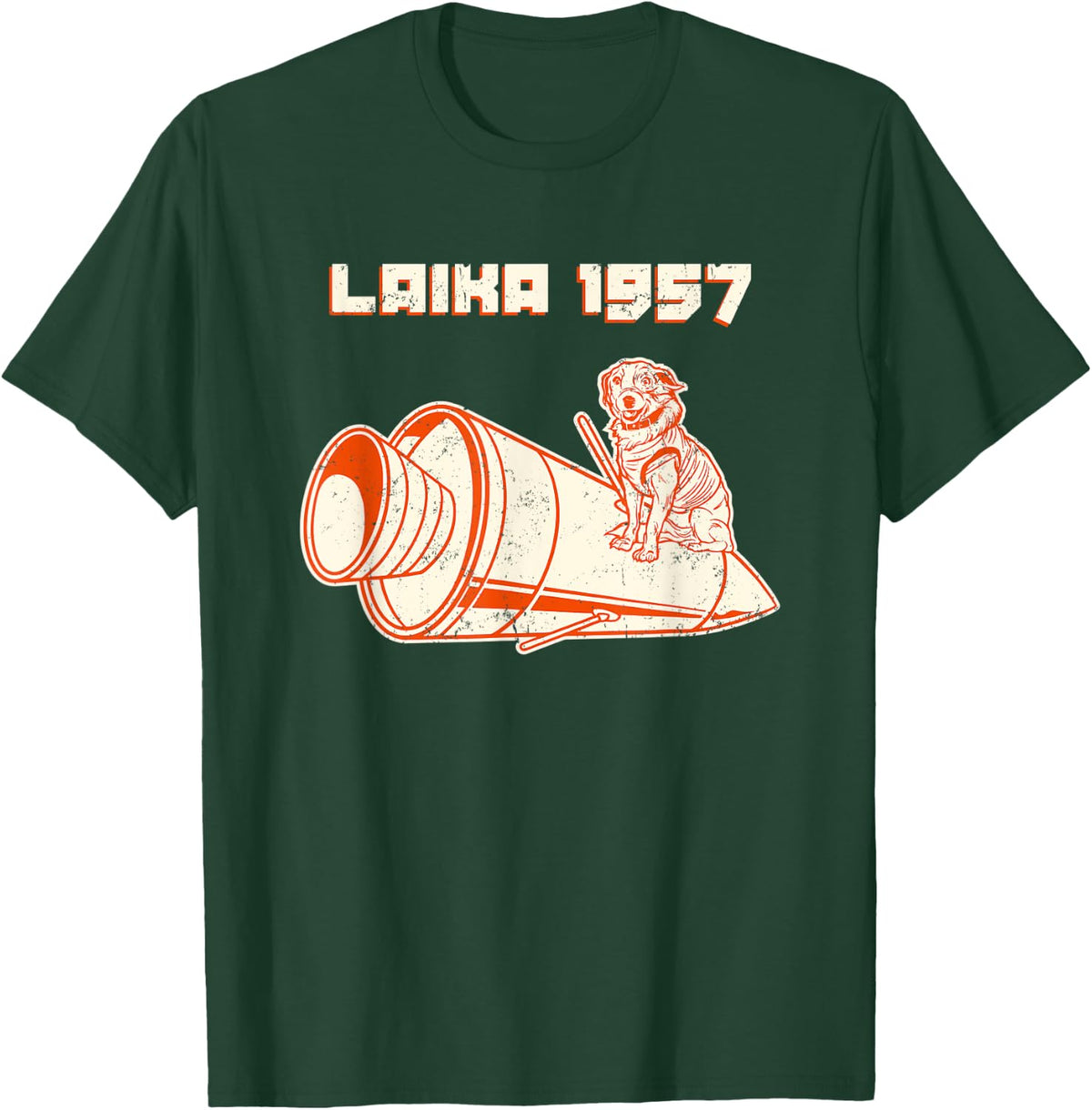 Laika Gagarin Dog Sputnik Russian Russia USSR Women T-Shirt - T-Shirt | Forest