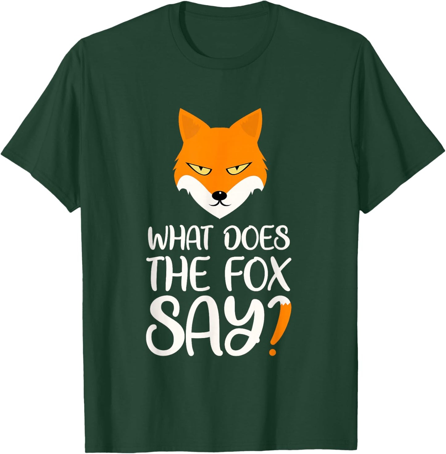 What does the fox say about design? T-Shirt - T-Shirt | Forest