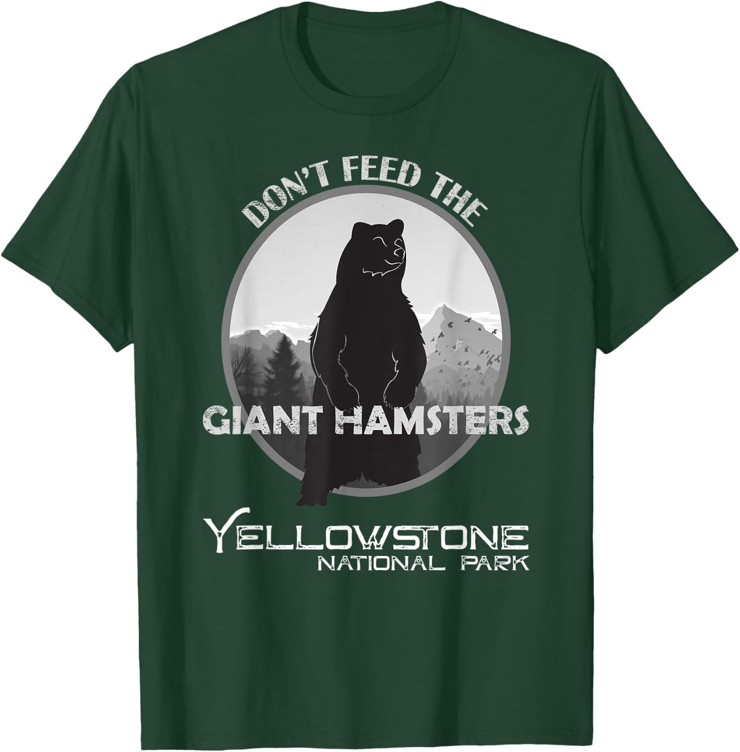 Funny Yellowstone National Park Grizzly Brown Bear For Kids T-Shirt - T-Shirt | Forest
