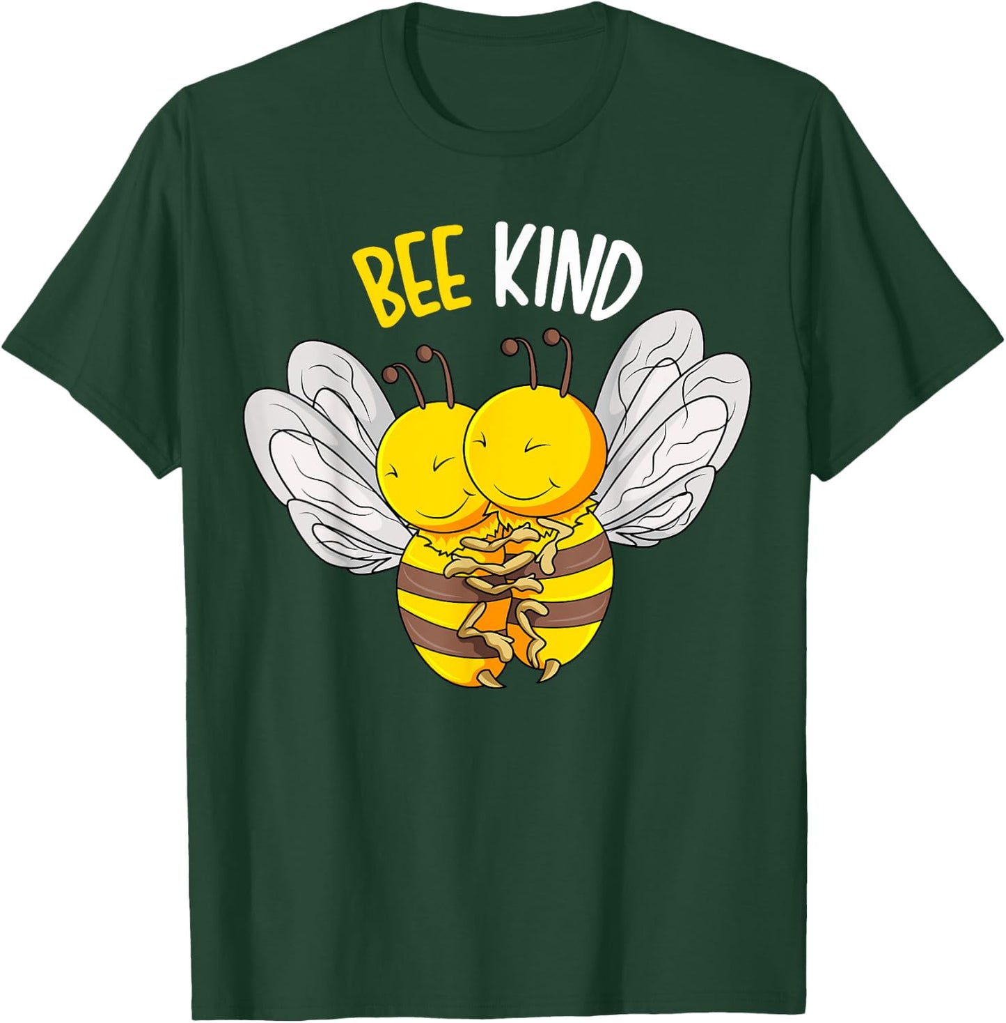 Bee Kind Bumble Bee Kindness Kids Girls Boys Women T-Shirt - T-Shirt | Forest