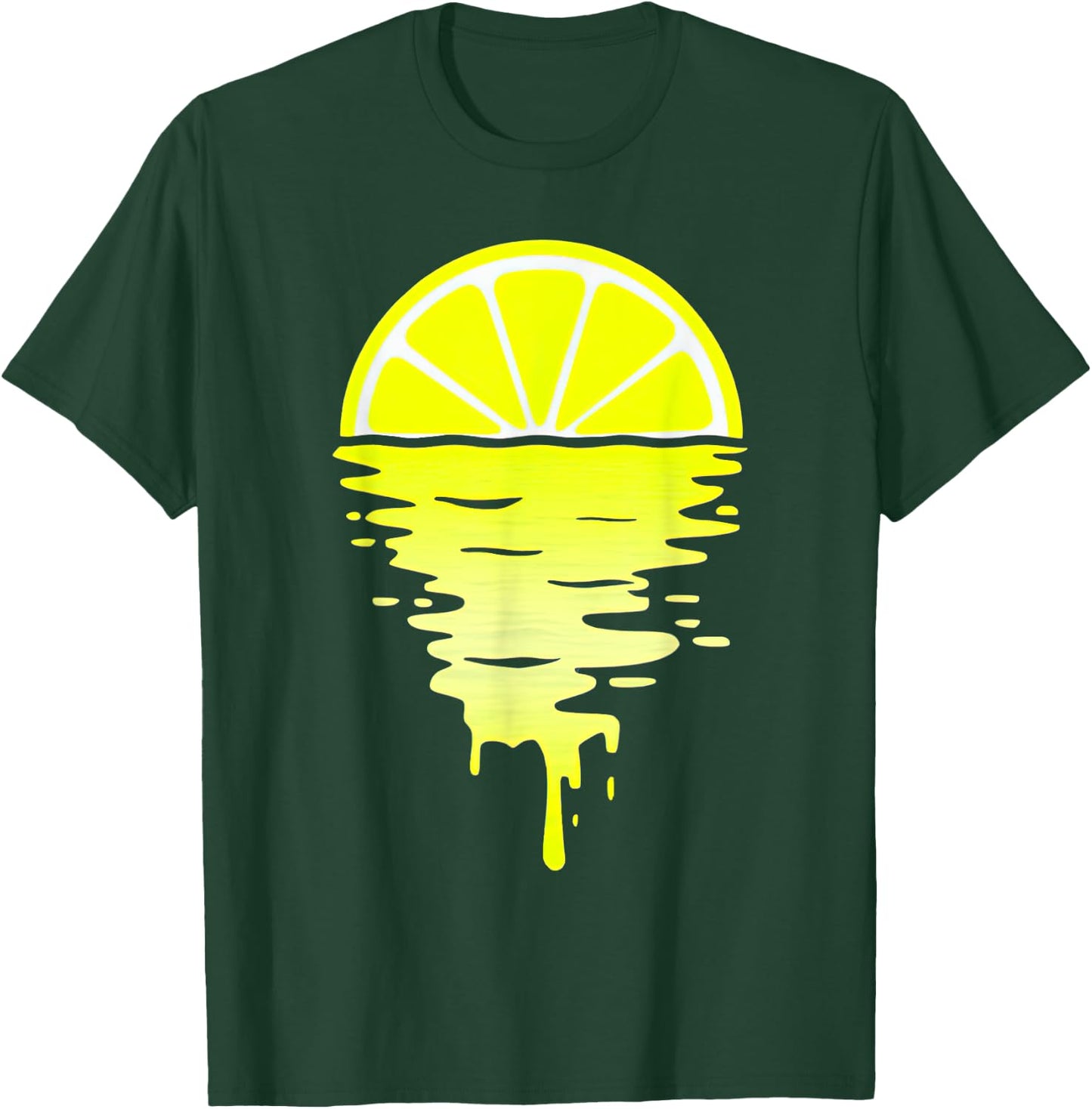 Lemon Sunset Over Sea T-Shirt - T-Shirt | Forest