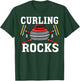 Curling rocks Broom curler Winter ice Sports lover Curling T-Shirt - T-Shirt | Forest