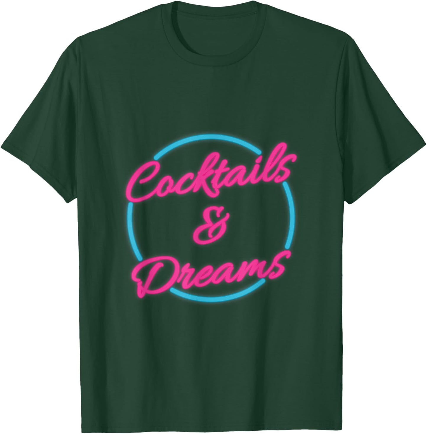 Cocktail Lover Bartender 80s Party Retro Cocktails T-Shirt - T-Shirt | Forest