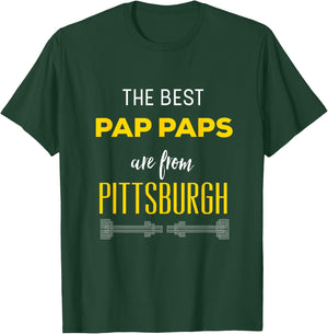 The Best Pap Paps Are From Pittsburgh Grandfather T-Shirt - T-Shirt | Forest