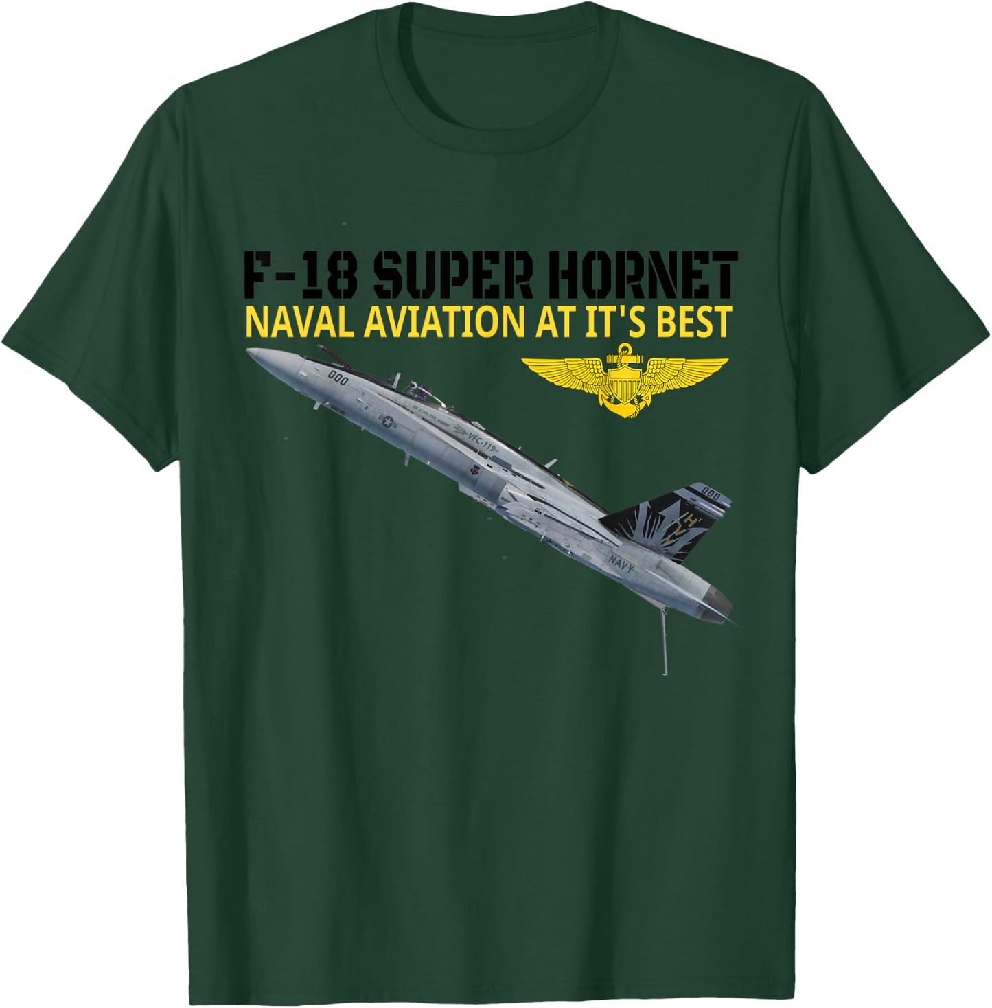The F-18 Super Hornet in action.Naval aviation at its best. T-Shirt - T-Shirt | Forest