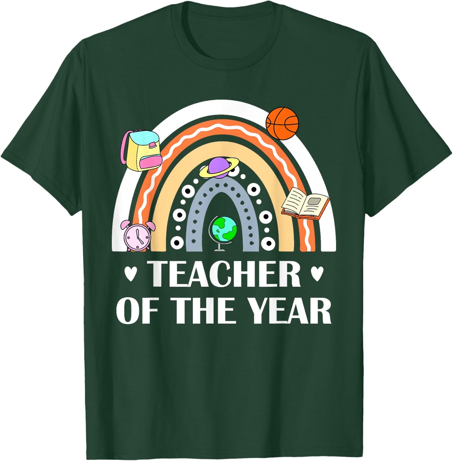Teacher Of The Year Best Teacher Ever Men Women T-Shirt - T-Shirt | Forest