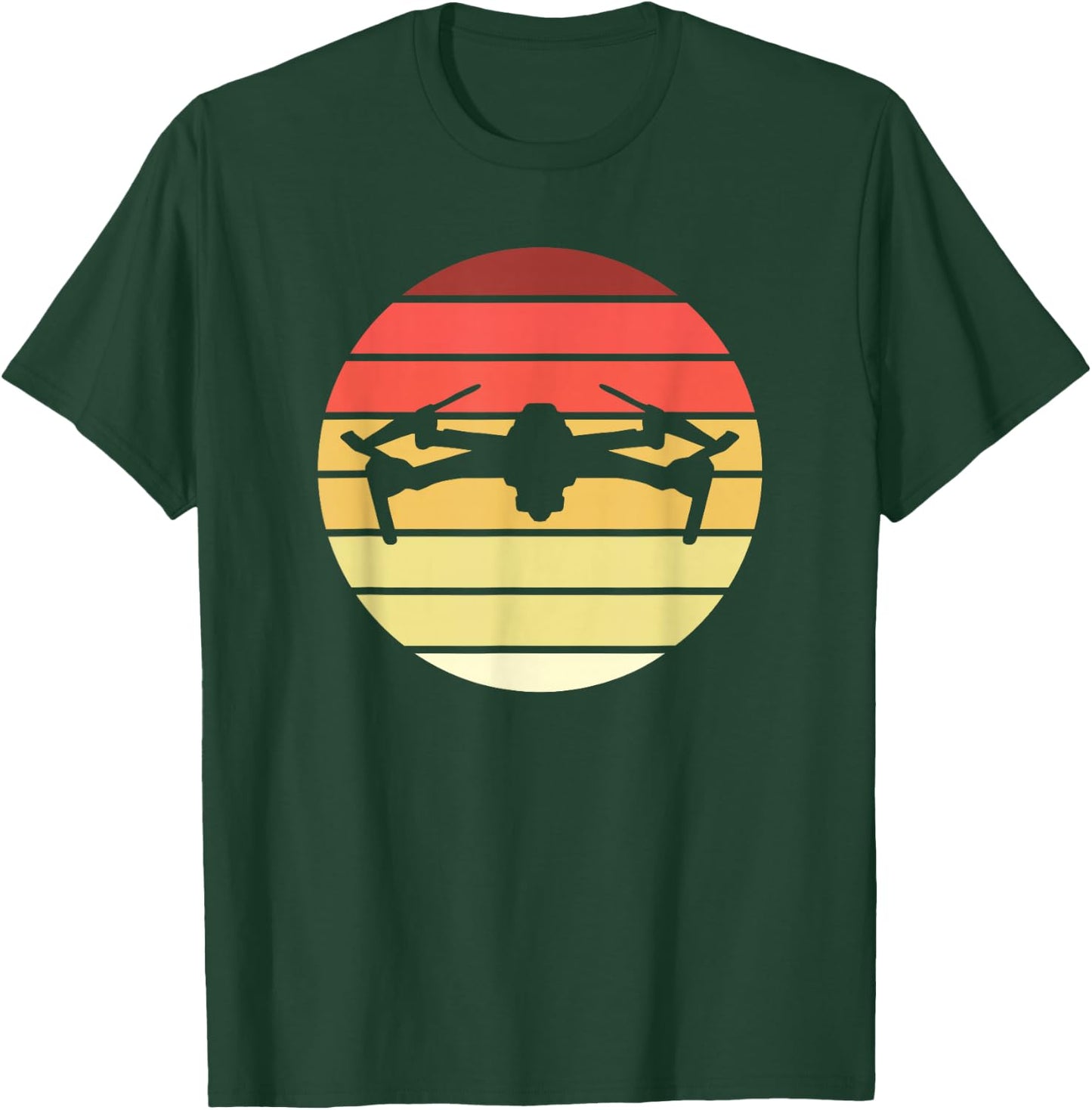 Drone Retro Style Vintage T-Shirt - T-Shirt | Forest