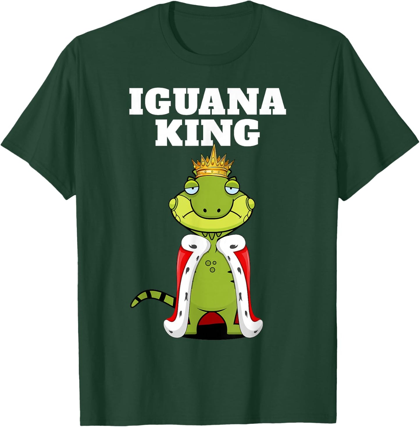 Iguana King | Boys Iguana | Iguana T-Shirt - T-Shirt | Forest