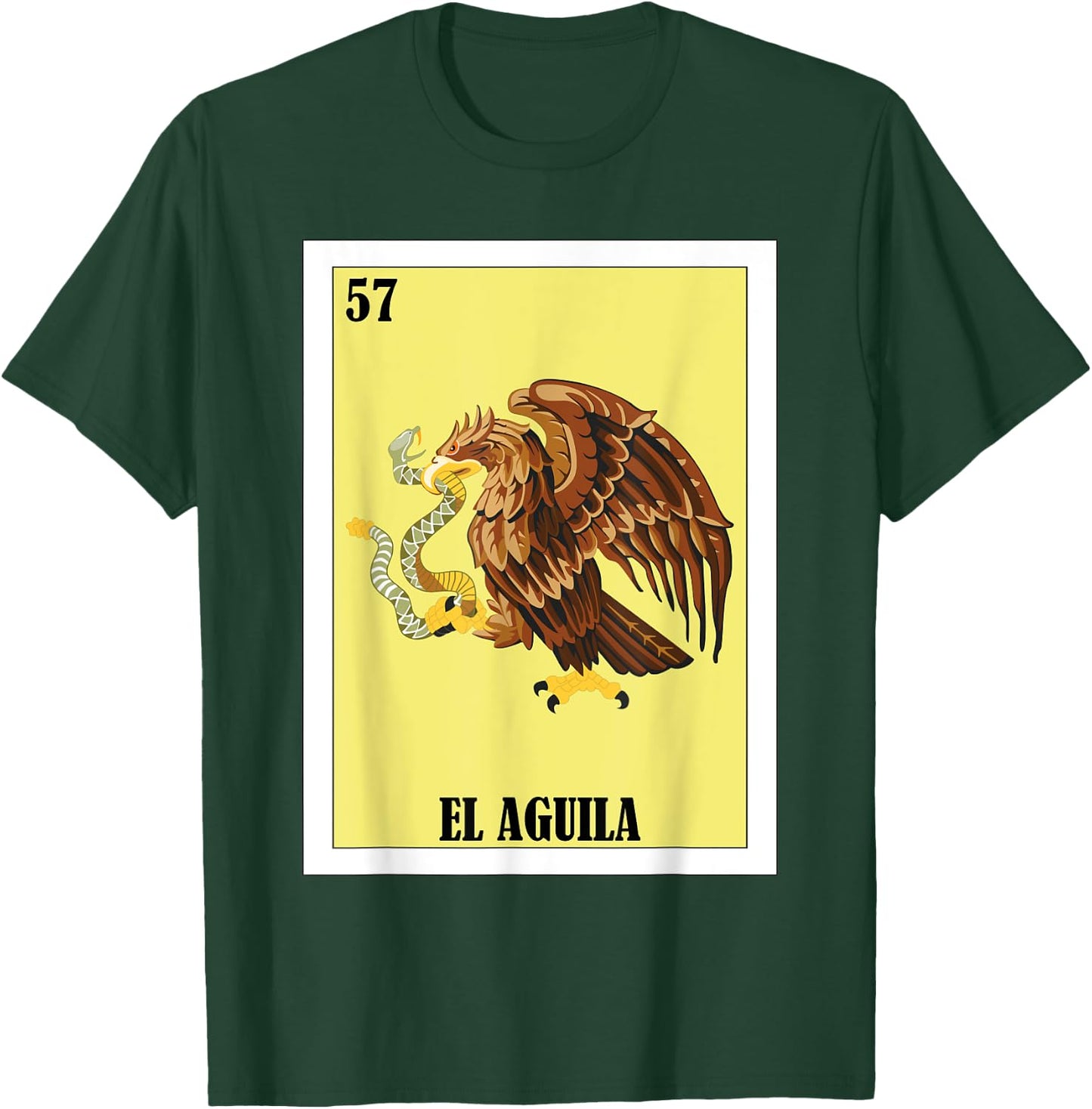 Funny Mexican Flag Design - El Aguila T-Shirt - T-Shirt | Forest