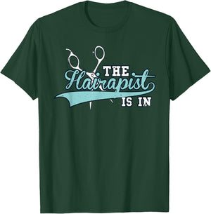 Funny Hairdresser The Hairapist - Hair Stylist - Shark T-Shirt - T-Shirt | Forest