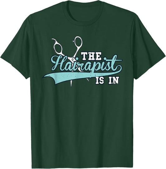 Funny Hairdresser The Hairapist - Hair Stylist - Shark T-Shirt - T-Shirt | Forest