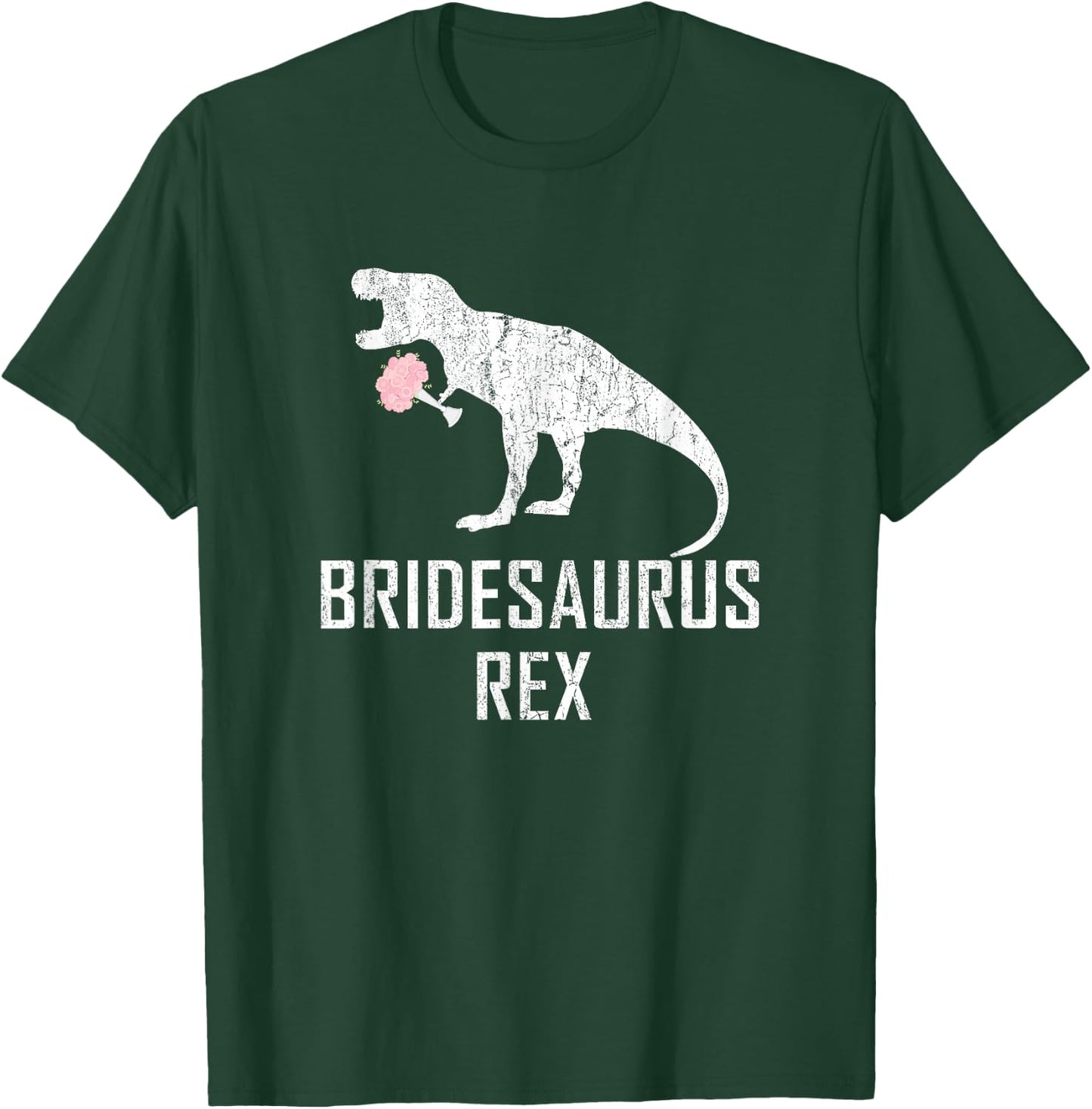 Bride Dinosaur Shirt Funny Bridesaurus Rex Wedding Gift T-Shirt - T-Shirt | Forest