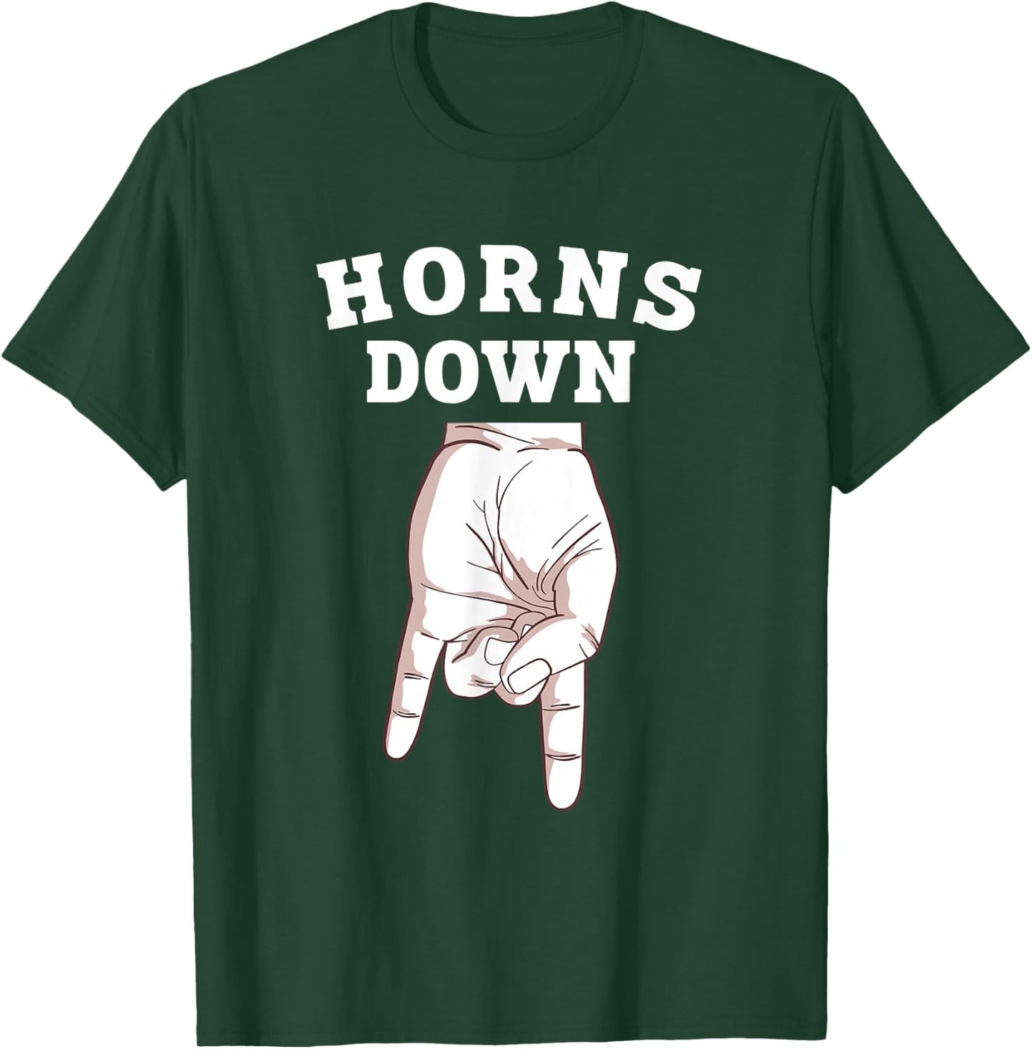 Horns Down T-Shirt - T-Shirt | Forest