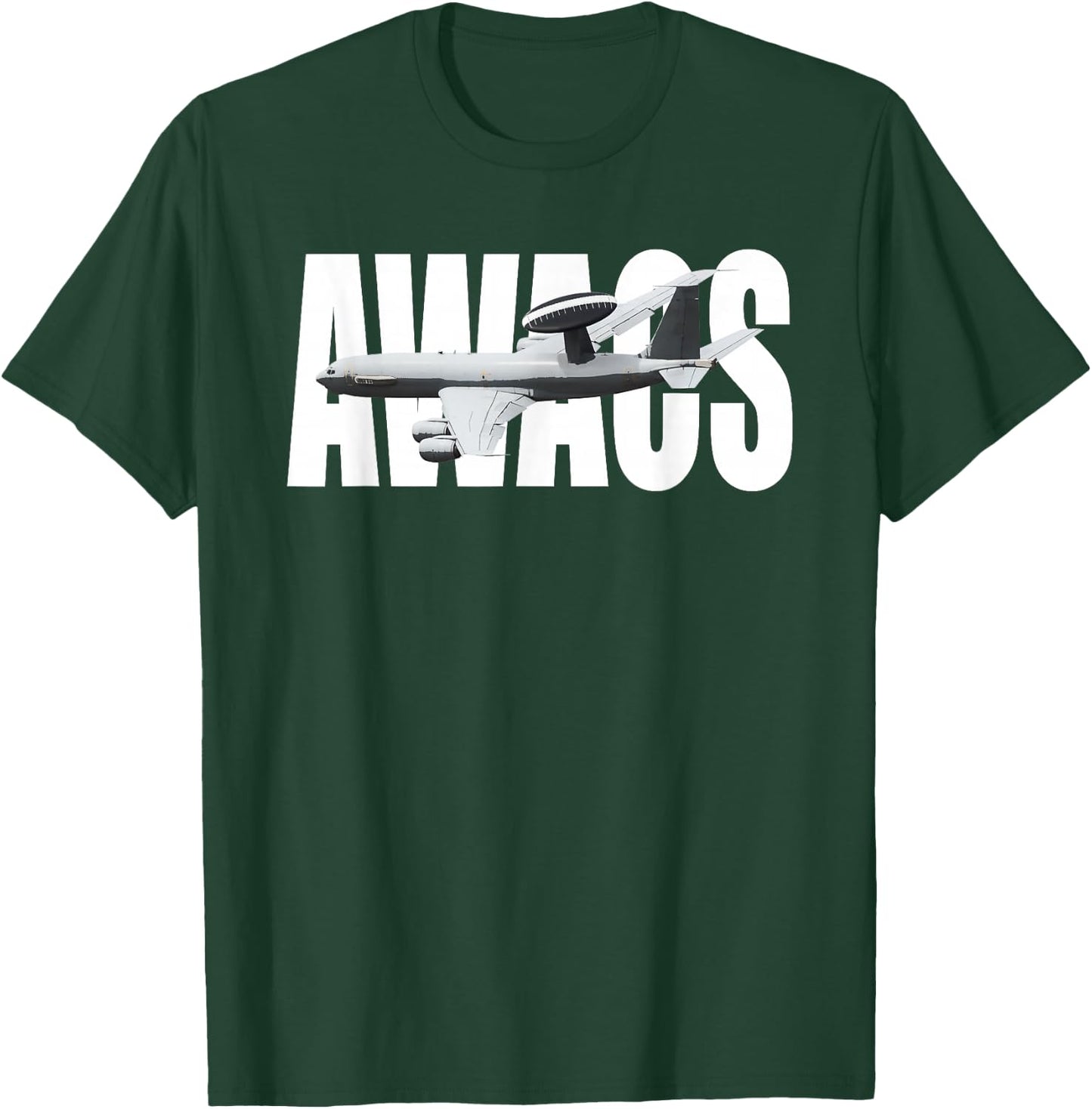 E-3 E3 Sentry AWACS Plane Airplane T-Shirt - T-Shirt | Forest