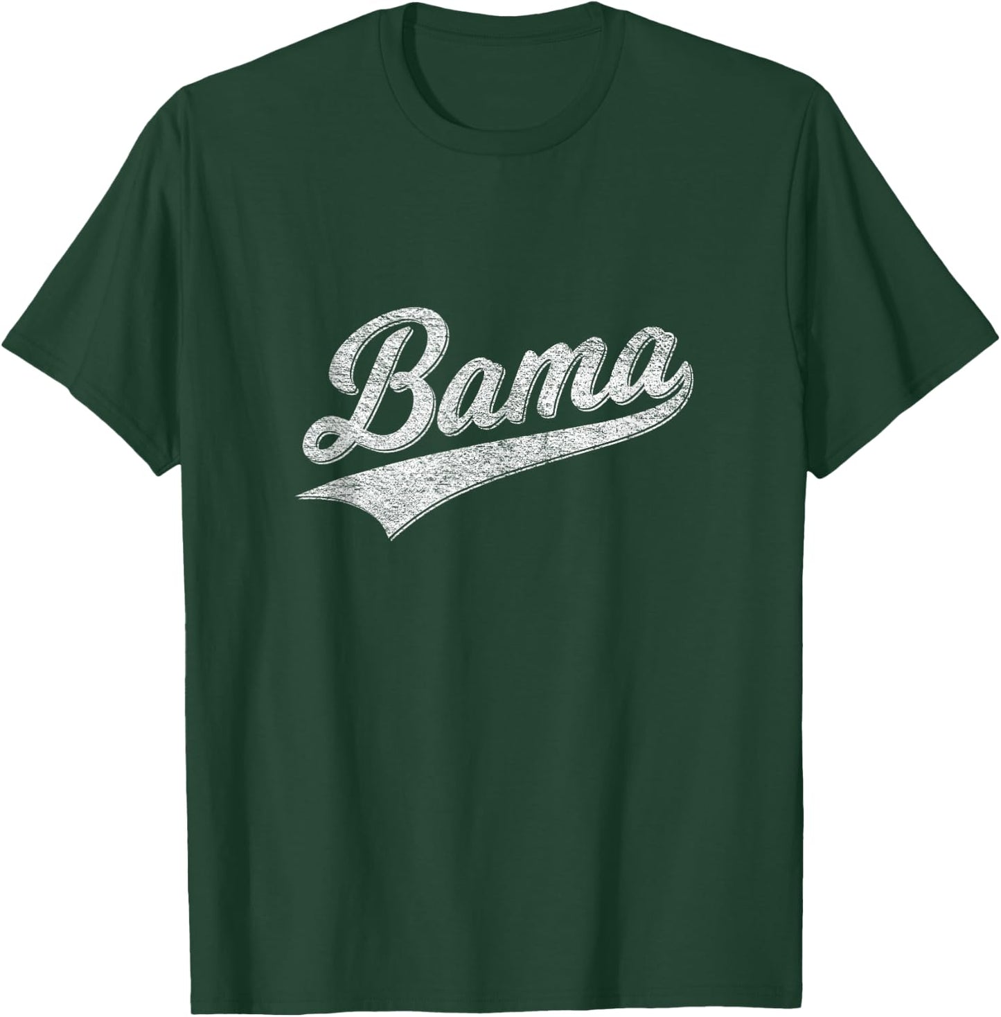 Bama Alabama Varsity Script Classic Sports Jersey Style T-Shirt - T-Shirt | Forest