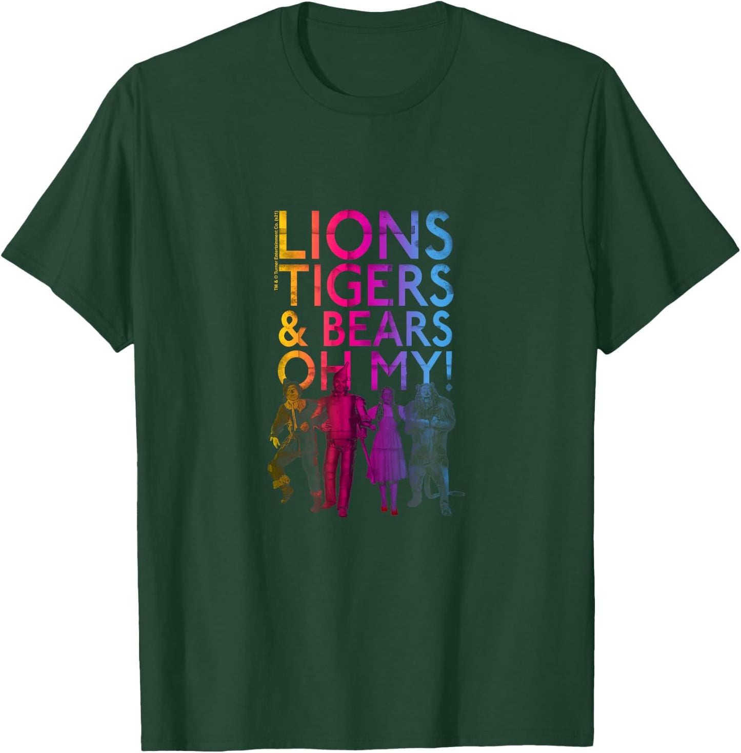 Wizard of Oz Lions, Tigers,& Bears Small T-Shirt - T-Shirt | Forest