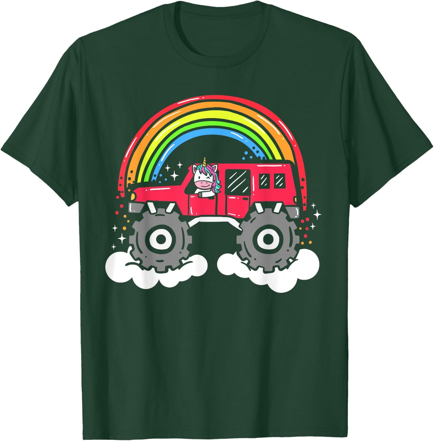 Unicorn Monster Truck T-Shirt - T-Shirt | Forest