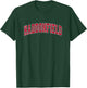 Haddonfield New Jersey NJ Vintage Sports Design Red Design T-Shirt - T-Shirt | Forest