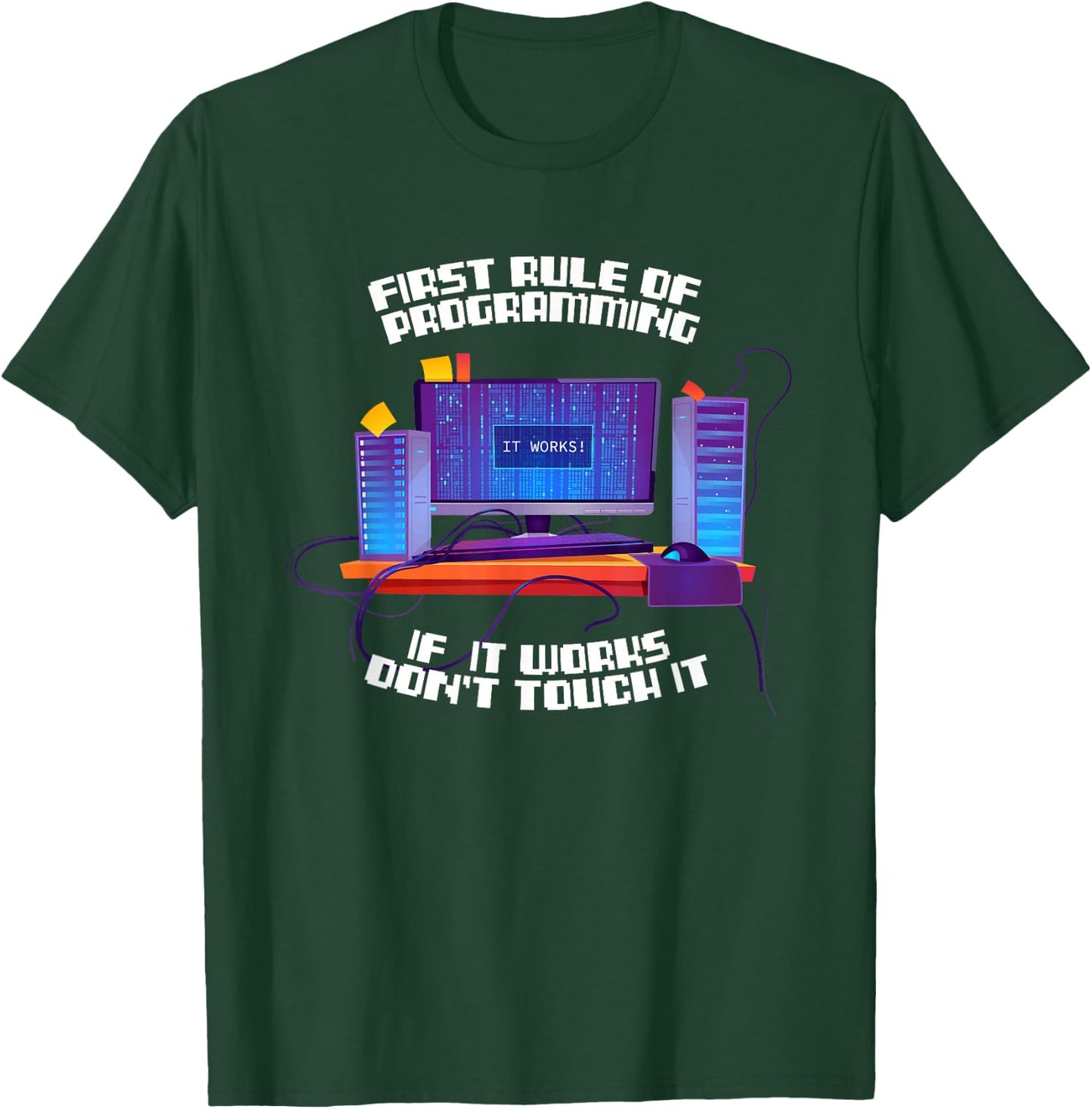 Programmer Coder - Developer Software Engineer Programming T-Shirt - T-Shirt | Forest