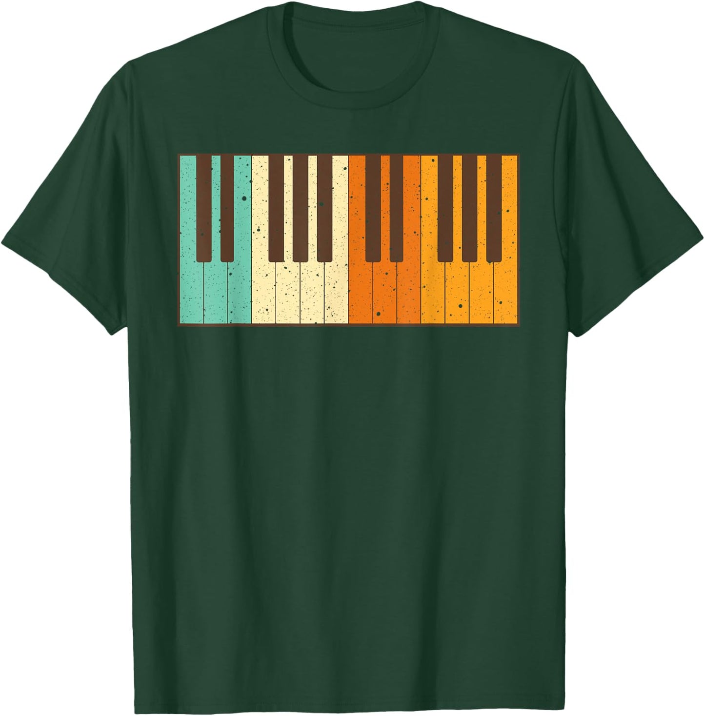 Retro Piano Design For Musician Piano Player Men Women Kids T-Shirt - T-Shirt | Forest