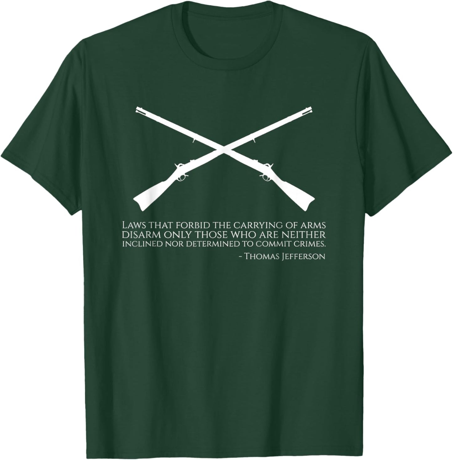Founding Father Thomas Jefferson Quote - American History T-Shirt - T-Shirt | Forest