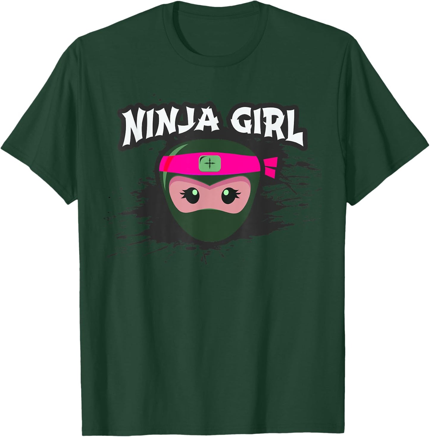 I'm NINJA GIRL I Want To Be Spy Wear A Mask Forget Princess T-Shirt - T-Shirt | Forest