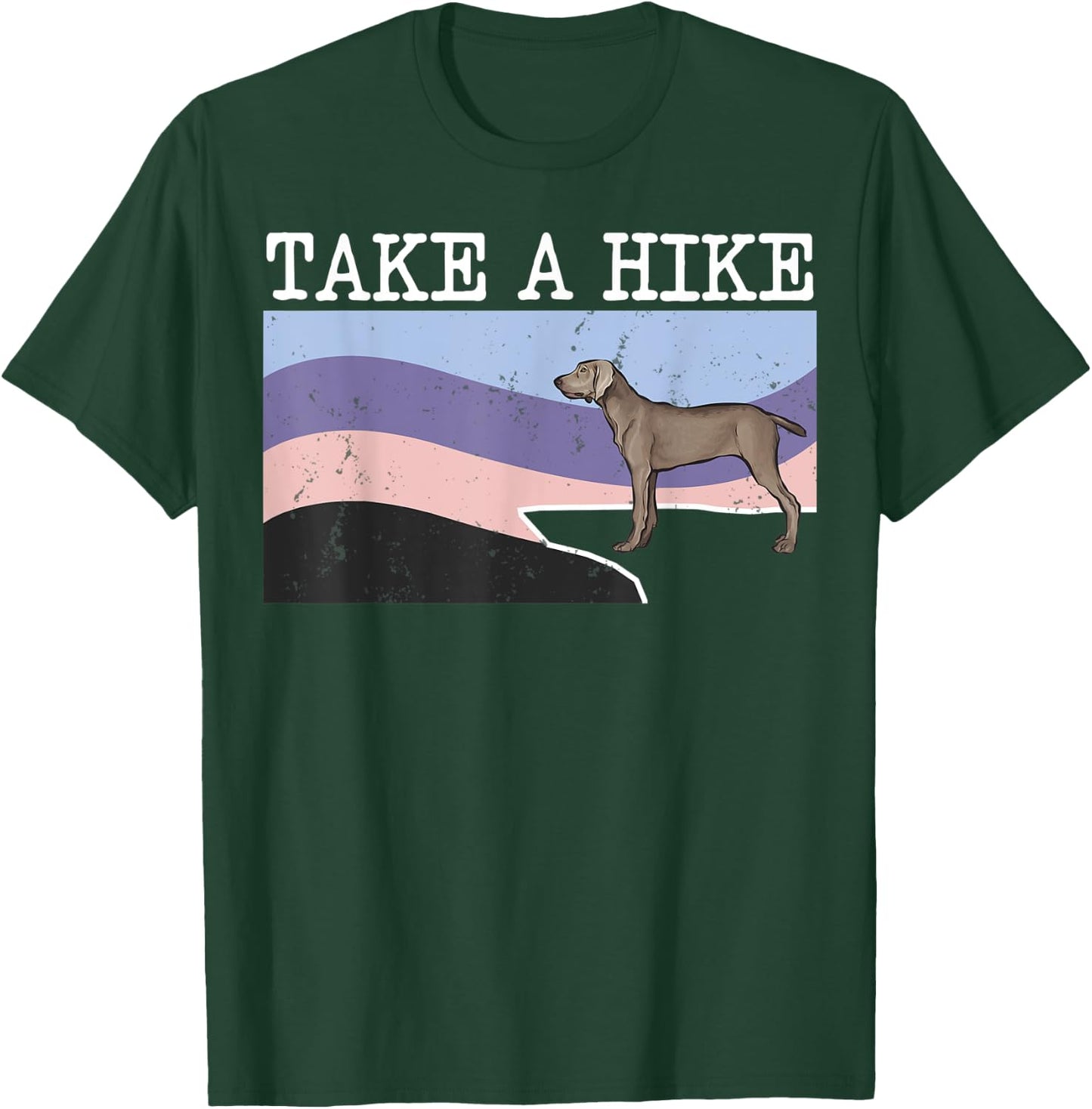 Take A Hike Pointer Funny Graphic Hiking T-Shirt - T-Shirt | Forest