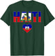 Haiti Haitian Flag Heart Pride Women Kids Boys Men T-Shirt - T-Shirt | Forest