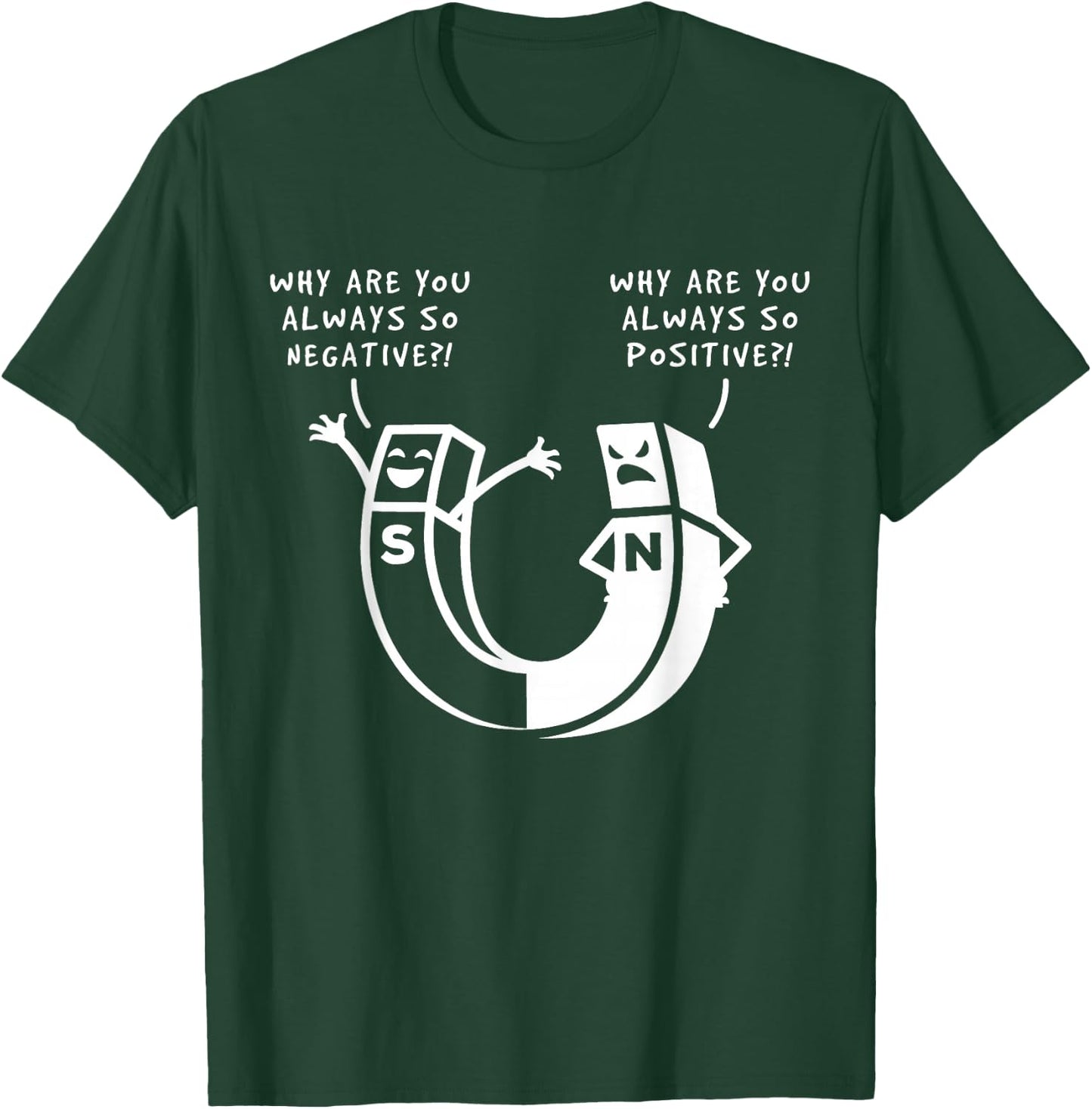 Physics Magnetic Field - Magnetism Gift Scientist T-Shirt - T-Shirt | Forest