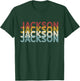US American City 70's Retro USA - Vintage Jackson , Black T-Shirt - T-Shirt | Forest