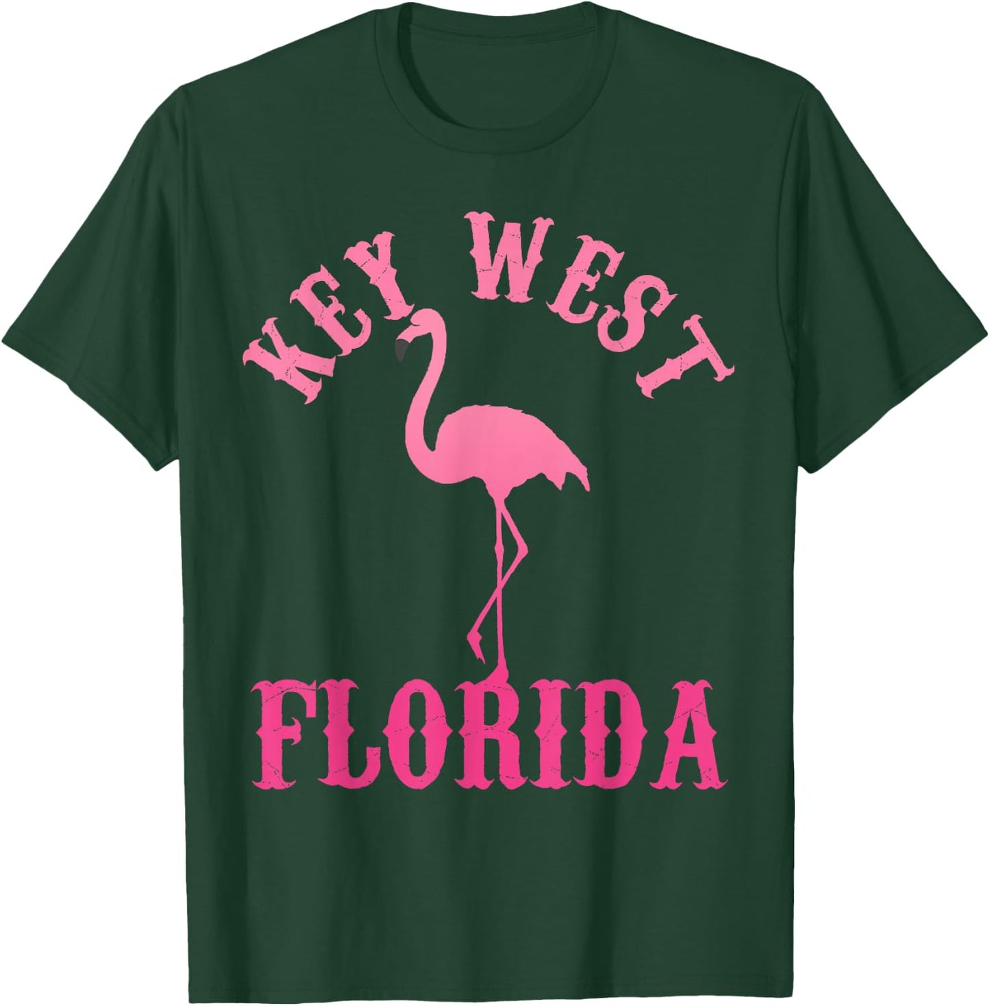 Key West Florida Shirt Flamingo America USA Souvenir T-Shirt - T-Shirt | Forest