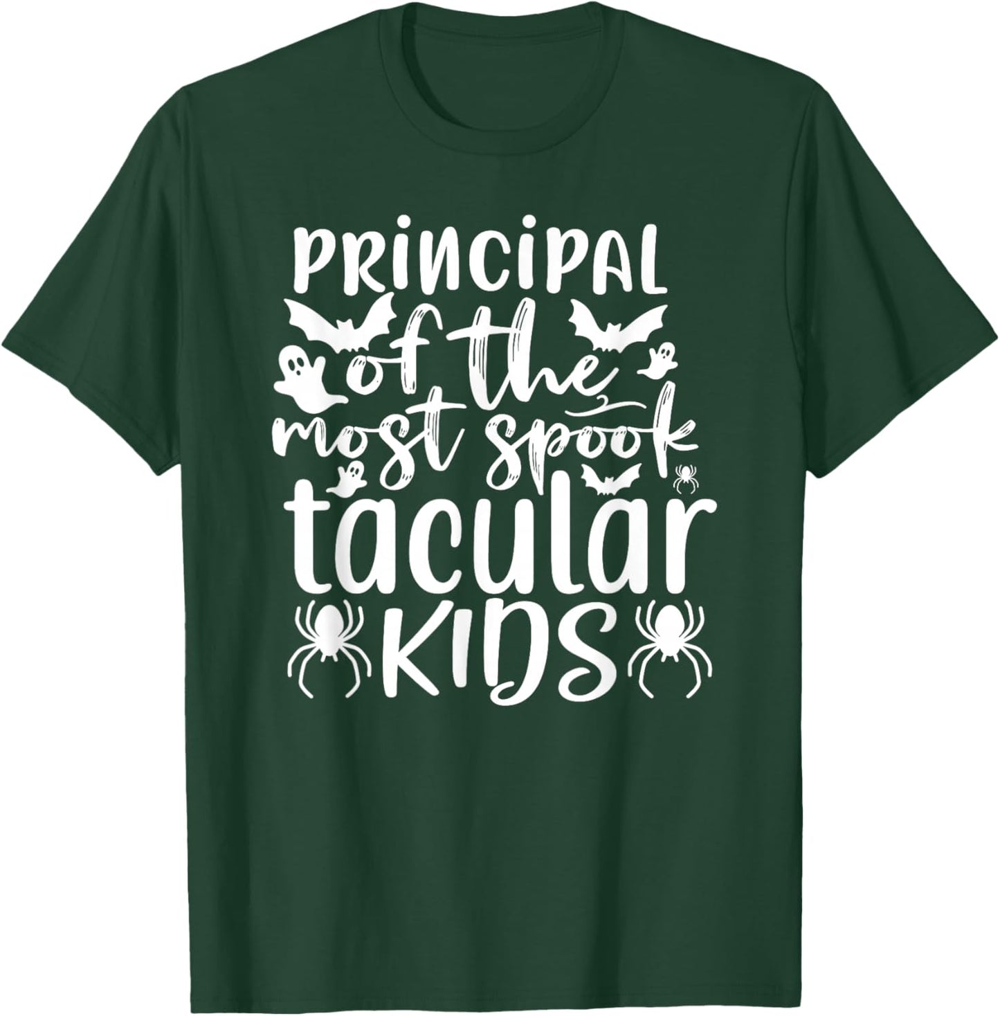 Halloween Funny - Principal Of Most Spooktacular Kids T-Shirt - T-Shirt | Forest