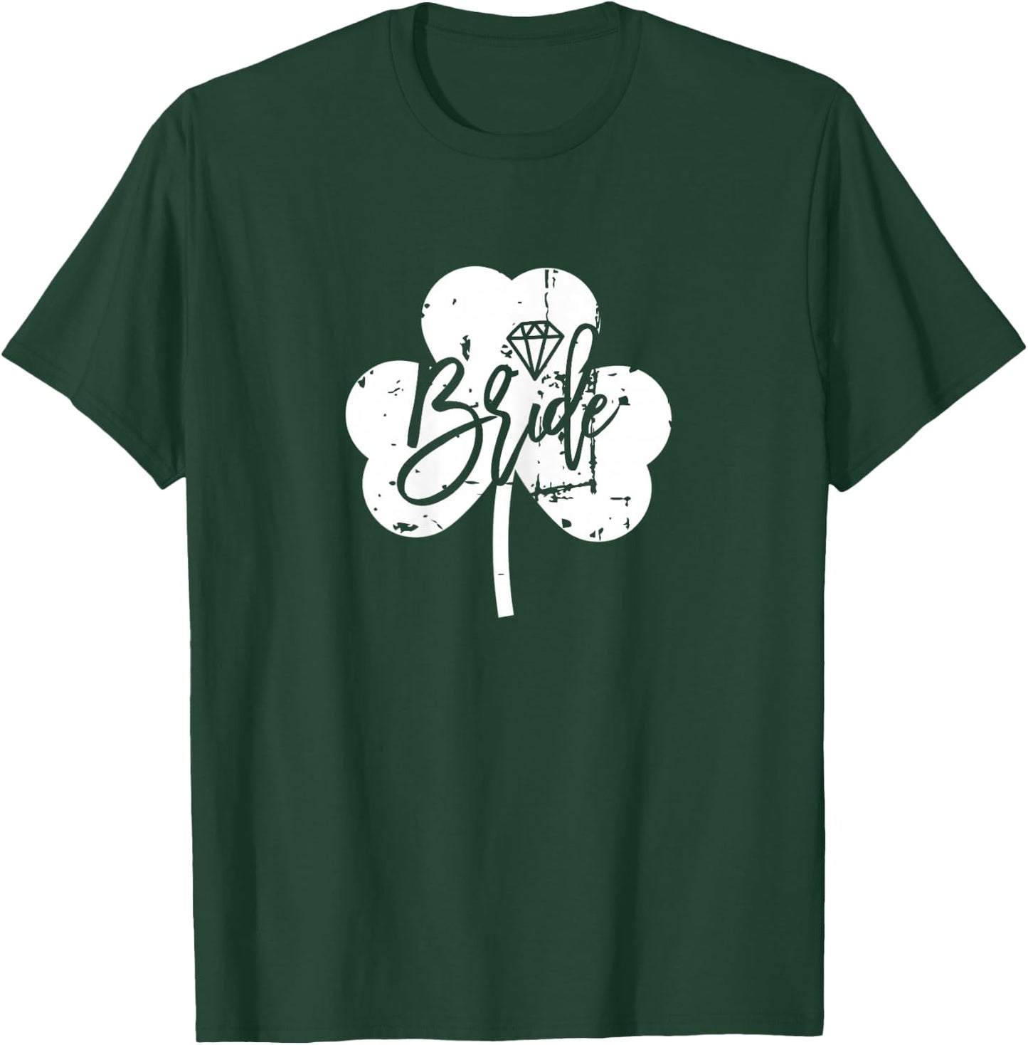 Bride to be Shamrock St Patricks Day Themed Bridal Shower T-Shirt - T-Shirt | Forest