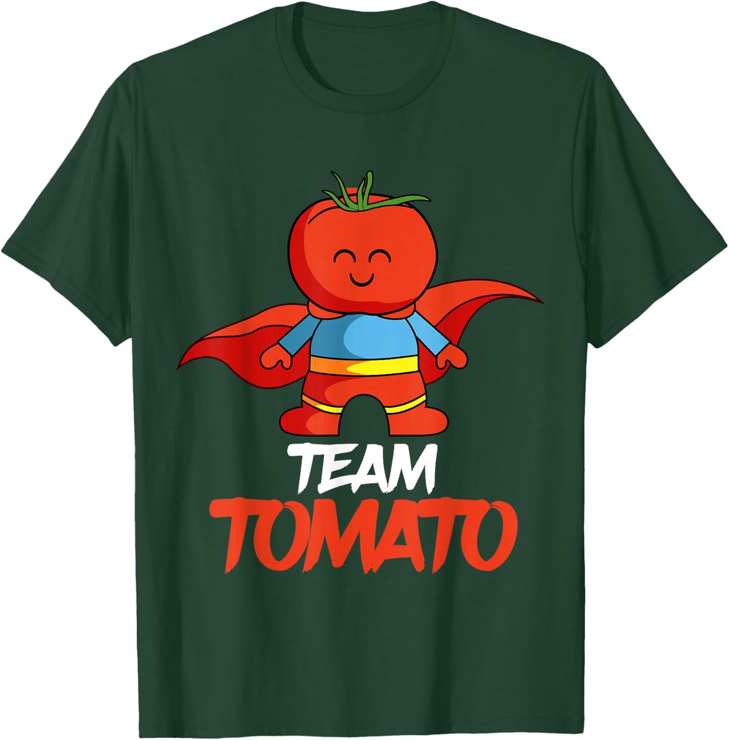 Tomatoes Vegetable Vegans Gardeners Team Superhero T-Shirt - T-Shirt | Forest