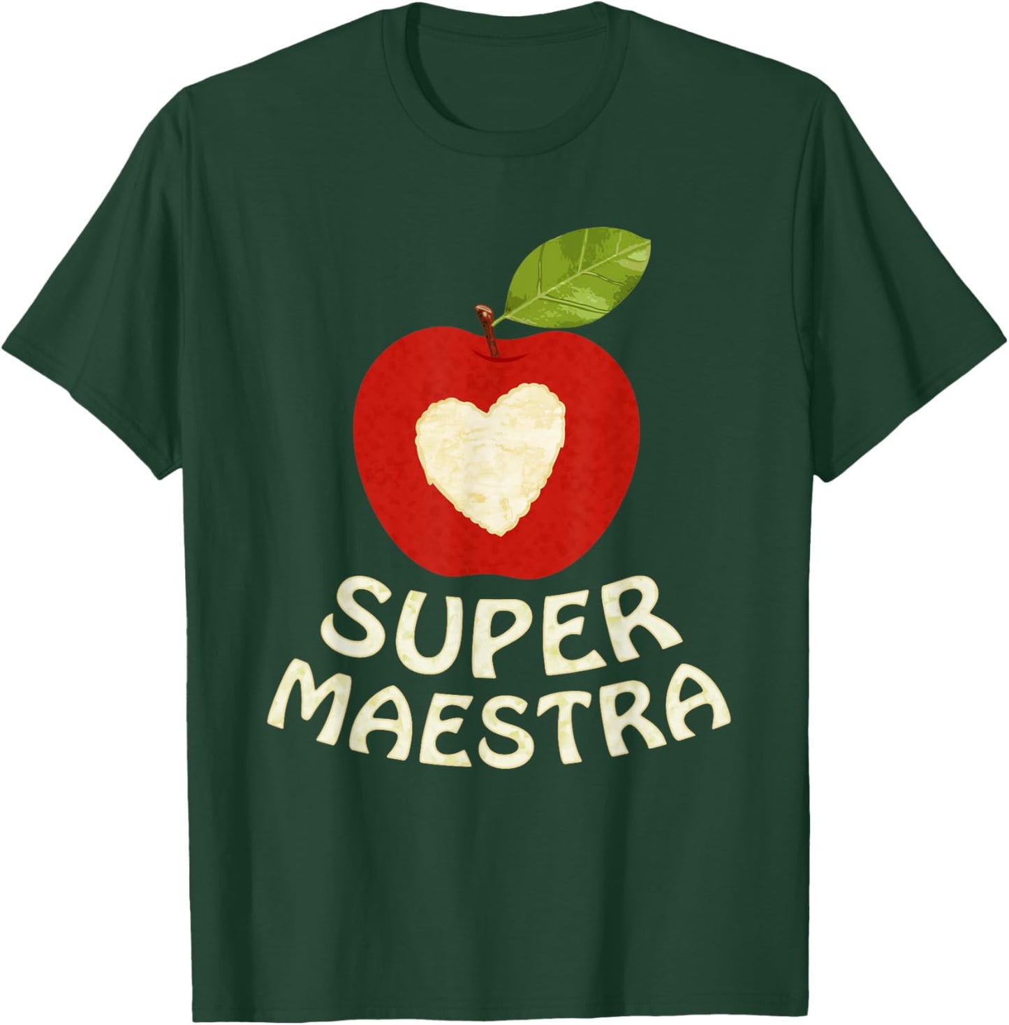Super Maestra Playera Funny Spanish Bilingual Teacher Gift T-Shirt - T-Shirt | Forest