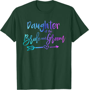Daughter of the Bride and Groom matching wedding T-Shirt - T-Shirt | Forest