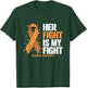 Leukemia Awareness Shirt Her Fight is my fight Leukemia T-Shirt - T-Shirt | Forest