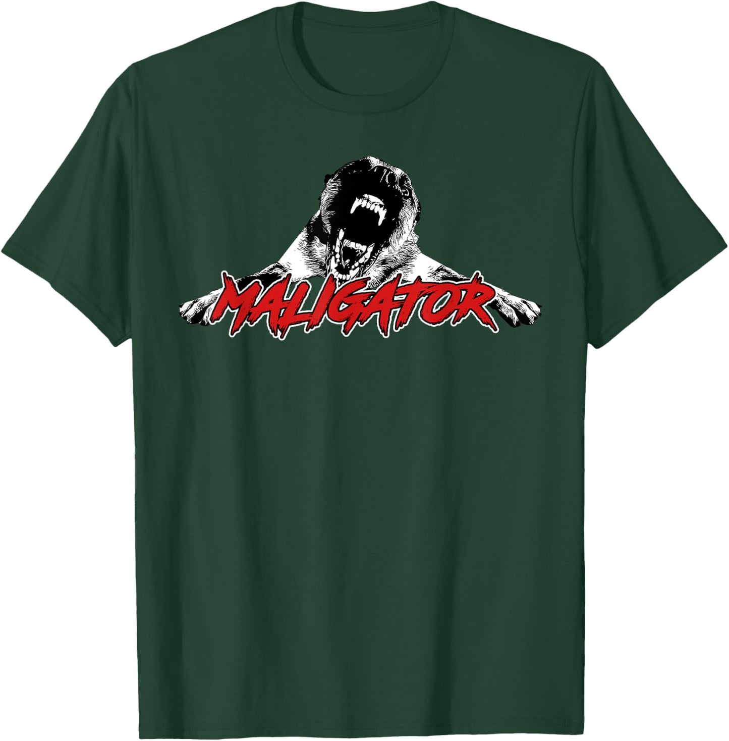 Maligator Belgian Malinois Dog T-Shirt - T-Shirt | Forest