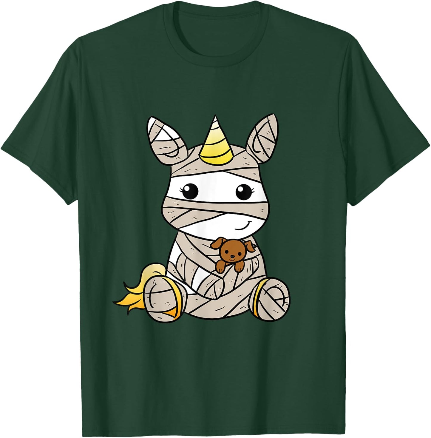 Mummy unicorn Halloween kids T-Shirt - T-Shirt | Forest