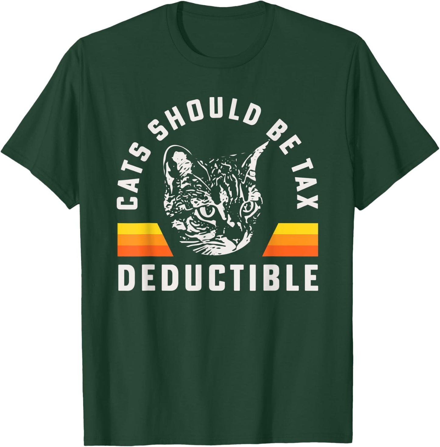 Cats Should Be Tax Deductible Tabby Cat Maine Coon Mom Men Women Kids T-Shirt - T-Shirt | Forest